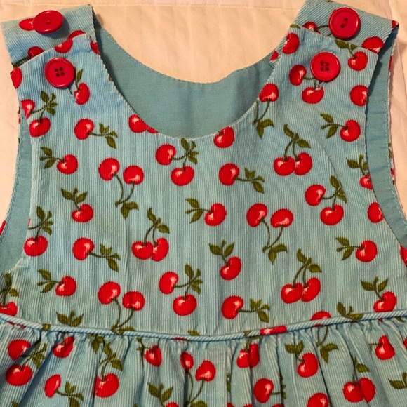 RagsLand,Girls,18mo.turquoise & cherries romper - Picture 4 of 6